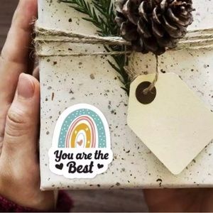 150 pcs | 4 designs | You're the Best, Thank You Packaging Stickers Variety